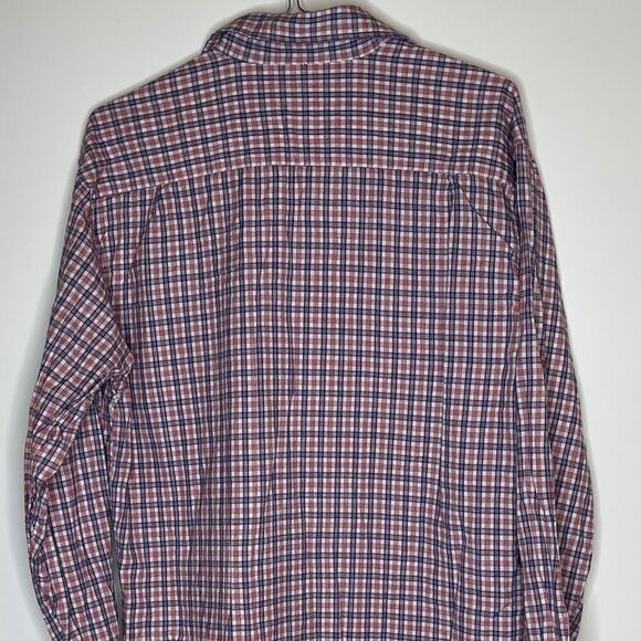 Large Carhartt Red-White-Blue Plaid LS Shirt - Picture 3 of 4